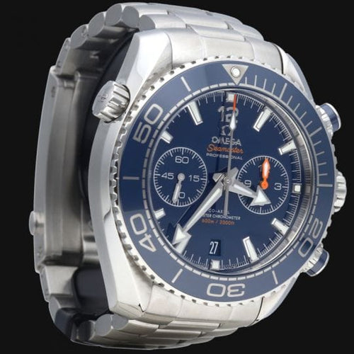 Montre Montre Omega Seamaster Planet Ocean Chronographe 600M 45,5mm Co-Axial Céramique Bleue 58 Facettes MT41350