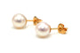 Boucles d'oreilles Boucles d'oreilles contemporaines or jaune serties de perles 58 Facettes B759