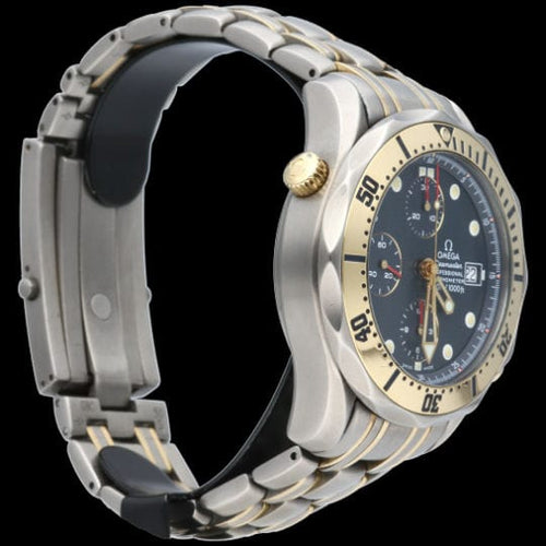 Omega Seamaster 300M Chronograph Klocka Titan / 18K Gult Guld 