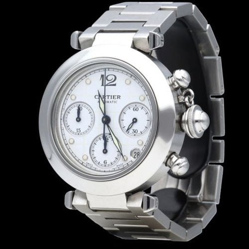 Montre Cartier Montre Pasha Chronograph 58 Facettes MT40718