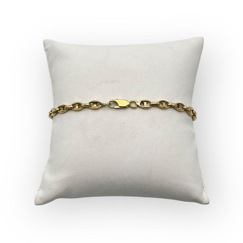 Bracelet Bracelet or jaune grains de café 23 cm 58 Facettes 149058752