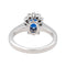 Bague 54 Bague Pompadour Or blanc Saphir, Diamant 58 Facettes 3455900CN