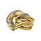 Bague 47 Bague "Noeud", deux ors sertie de diamants. 58 Facettes 31192
