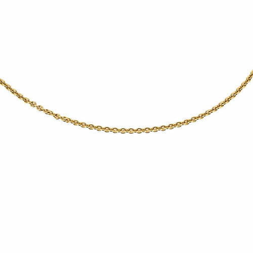 Collier Longue chaîne en or rose à maille ronde 58 Facettes FON18031