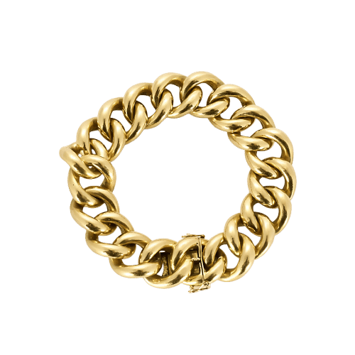 Bracelet Bracelet en or jaune à maille gourmette 58 Facettes ROM1588