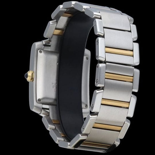 Montre Cartier Montre Tank Francaise Moyen Or Acier 58 Facettes MT43900