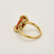 Bague 54 Bague en or jaune et corail 58 Facettes HOU5502