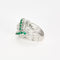Bague 50 Bague Vintage or, platine, émeraudes et diamants 58 Facettes 1CA00000-23