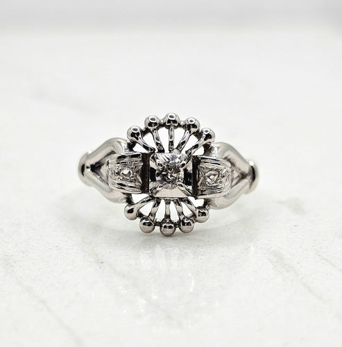 Bague 53 Bague or blanc diamants 58 Facettes 227