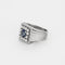 Bague 56.5 Bague en or blanc 18K saphir 58 Facettes BEA33763