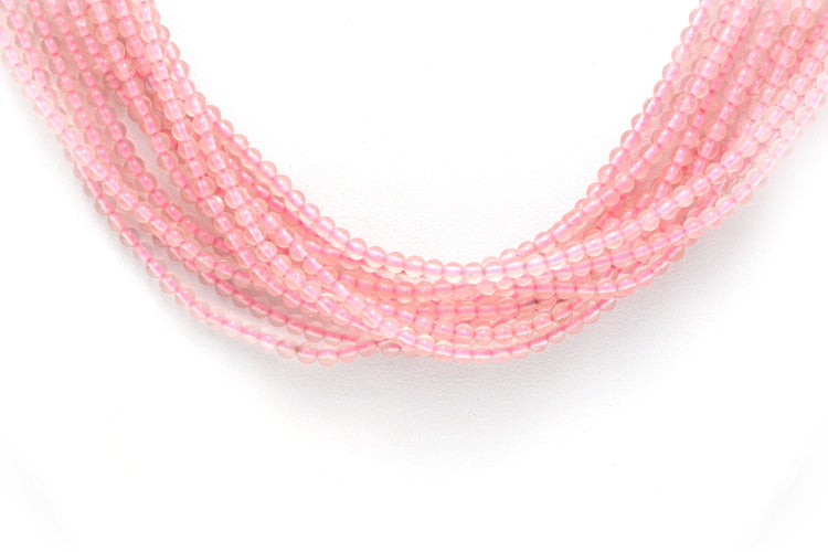 Collier Collier contemporain en perles de quartz rose avec fermoir en or jaune 58 Facettes 13819