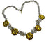 Collier Collier avec perles de rivière et marguerites en or jaune 58 Facettes