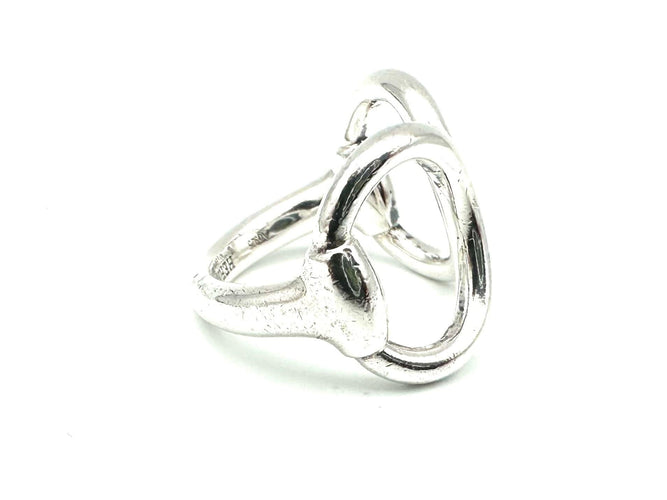 Bague 52 HERMES. Collection "Nausicaa", bague en argent 58 Facettes