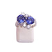 Bague 51 Bague or blanc toi et moi tanzanites et diamants 58 Facettes F0402