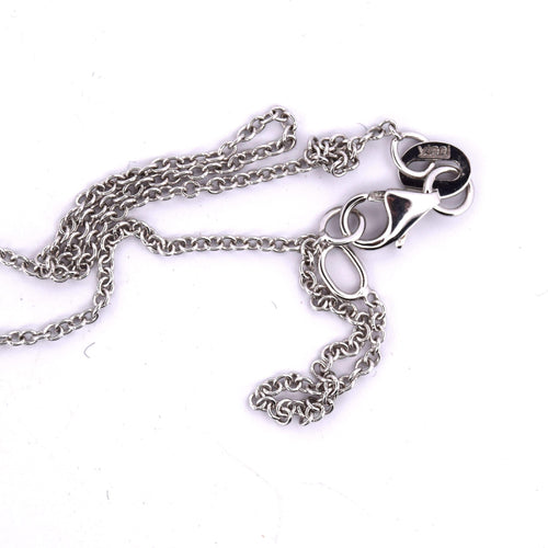 Pendentif PENDENTIF EN OR BLANC 18KT - AIGUE-MARINE et DIAMANTS 58 Facettes