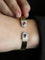 Bracelet Bracelet jonc ouvert 3 ors rubis diamants 58 Facettes 1211.1