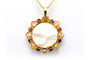 Pendentif Pendentif Napoléon III or jaune, perles et miniature sur nacre 58 Facettes 22021