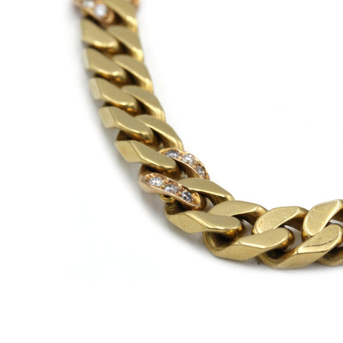 Bracelet Bracelet - Or jaune et diamants 58 Facettes 1054