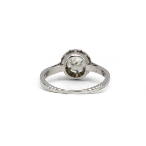 Bague 51 Solitaire - Or, Platine et diamant 58 Facettes 230058SP