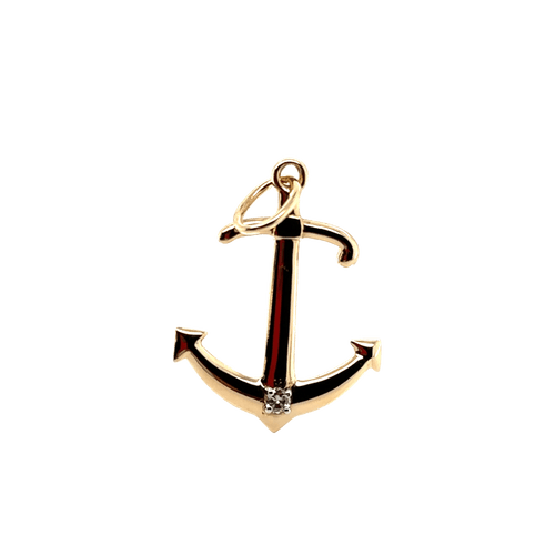 Pendentif Pendentif Ancre Or jaune et Diamant 58 Facettes 1.0000207/1