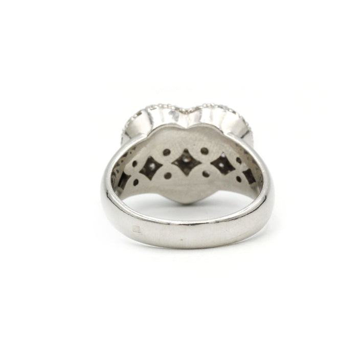 Anillo - platino y diamantes