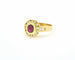 Bague Bague en or jaune avec rubis birman de 0,50 ct et diamants 58 Facettes 10292