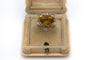 Bague 52 W.A. Bolin - Bague chevalière citrine et diamants en or jaune 18k 58 Facettes 11789