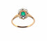 Bague 60 Bague ancienne en or 18 carats , émeraude et diamants 58 Facettes