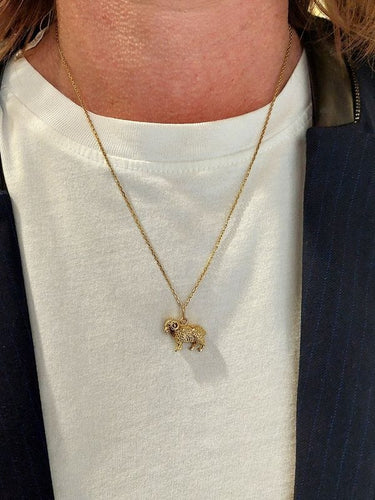 Pendentif Pendentif bélier or jaune 58 Facettes 091031