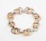 Bracelet BRACELET MAILLES EN CERCLES DIAMANTS OR ROSE 58 Facettes 1