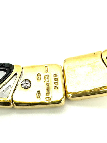 Bracelet MARINA B. Bracelet or 18K et émail 58 Facettes