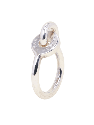 Bague 48 HERMES Bague Voltige argent 58 Facettes 1218.5