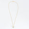 Collier Chaine et pendentif, or jaune et aigue-marine 58 Facettes GU158