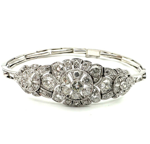 Bracelet Bracelet Art-Déco or, platine et diamants 58 Facettes