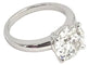 Bague Solitaire or blanc, diamant 3,55 carats 58 Facettes 259021