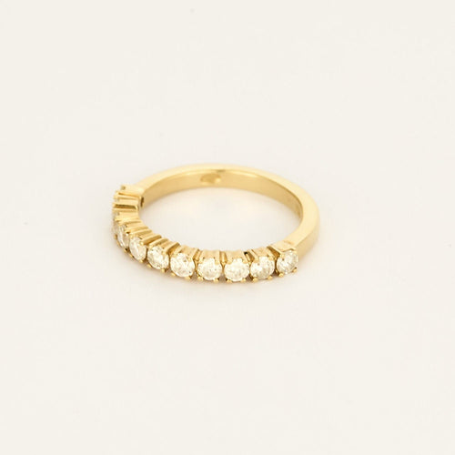 Bague 53,5 Bague semi-alliance en Or jaune et diamants 58 Facettes TAR1278X2