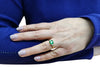 Bague 54 Bague émeraude et diamants 58 Facettes BAG.EMER.FA.43