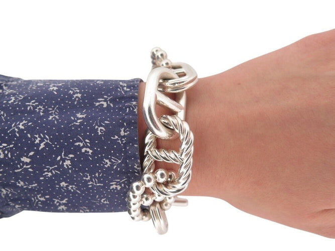 Bracelet bracelet HERMES parade chaine d'ancre gm 15.5 172.7gr en argent 925 58 Facettes 268354