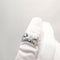 Bague 59 Bague en or blanc diamants 58 Facettes