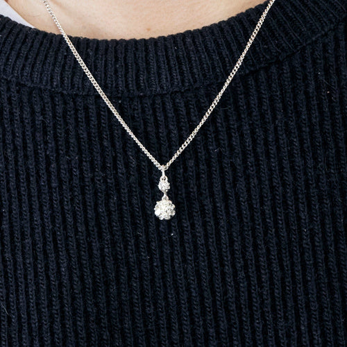 Pendentif Pendentif or blanc et diamant 1,15ct 58 Facettes 240739