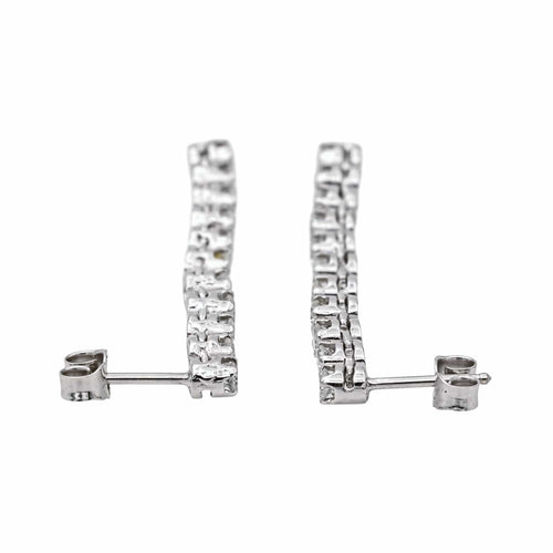 Boucles d'oreilles Boucles d'oreilles Or blanc Diamant 58 Facettes 4116422CN