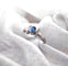 Bague Bague en or avec saphir bleu de Ceylan sans chaleur et diamants 58 Facettes AO-0005