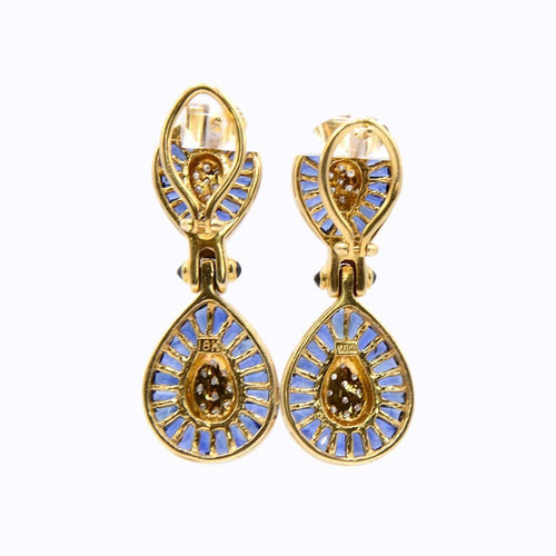 Boucles d'oreilles Boucles d'oreilles saphirs 58 Facettes 206