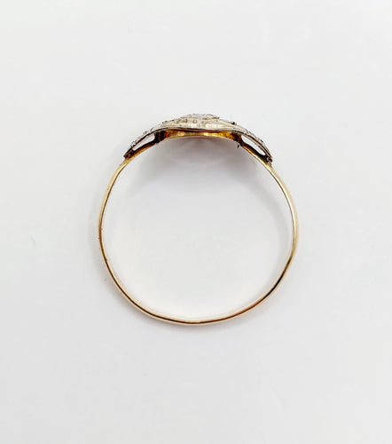 Bague 54 Bague art déco or diamant 58 Facettes A04937