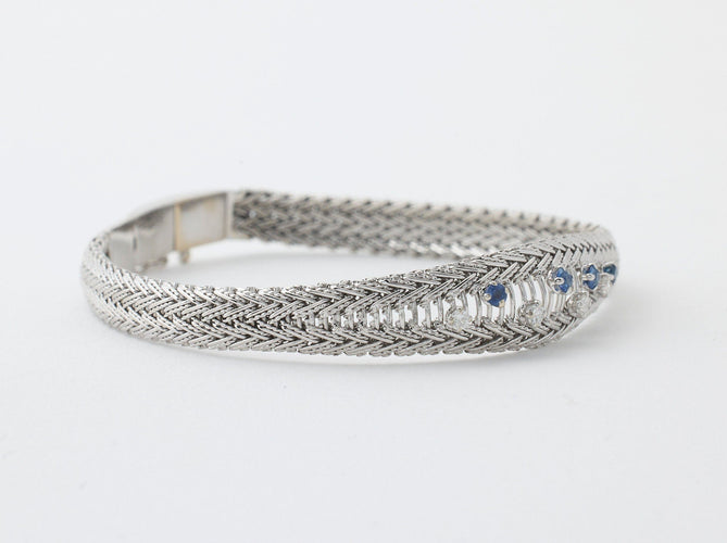 Bracelet Bracelet saphirs diamants 58 Facettes