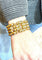 Bracelet Bracelet Tank 113 grammes en or jaune 18 carats 58 Facettes