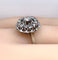 Bague 54 Bague marguerite en or blanc, platine et diamants 58 Facettes AB625