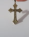 Pendentif Grande croix ancienne en or rose 58 Facettes