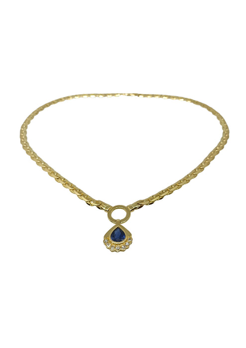 Sapphire Diamond Necklace