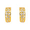 Boucles d'oreilles Boucles d'oreilles Demi créoles Or jaune, Or blanc Diamant 58 Facettes 4282965CN